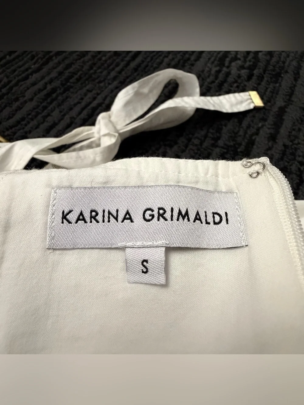 Karina Grimaldi Rio Corset Broderie Anglaise Tie Strap Maxi Dress - Picture 6 of 7